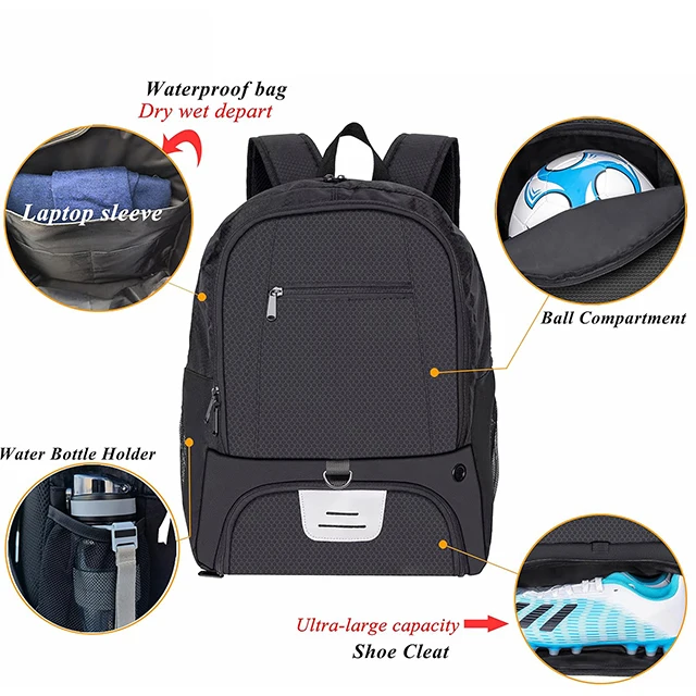 Bsci Custom Training Bag Multi-functional Storage Soccer Backpack Men's ...