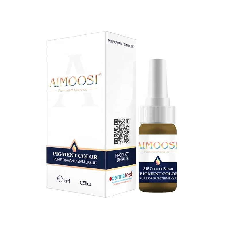 Пигмент Aimoosi для перманентного макияжа, 35 цветов, микроблейдинг, чернила для бровей, губ, подводка для глаз