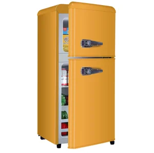 2026 Retro-Style 102L Capacity Refrigerator for Home & Commercial Use Including Hotels