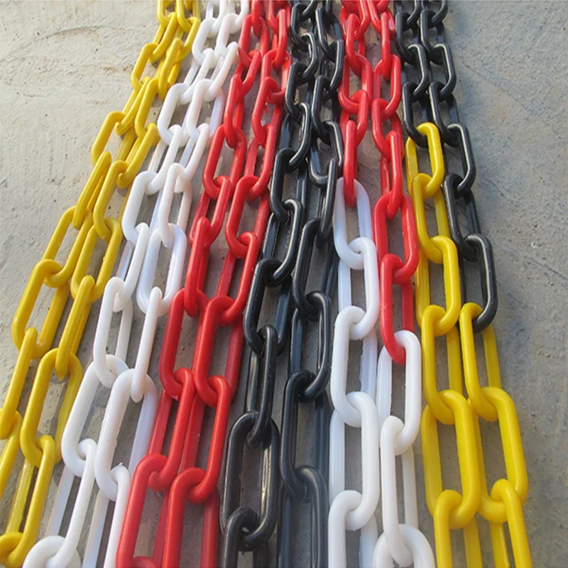 PATIKIL Orange Plastic Chain with 200 Foot Length and Customizable Size for Safety Barriers and Queue Lines