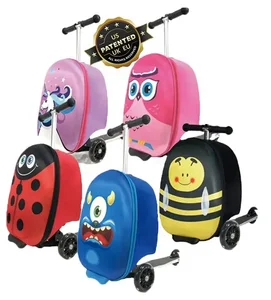 Luggage Kids Promotion Custom 19" Foldable Scooter Bag Kids Suitcase Scooter Luggage for Children