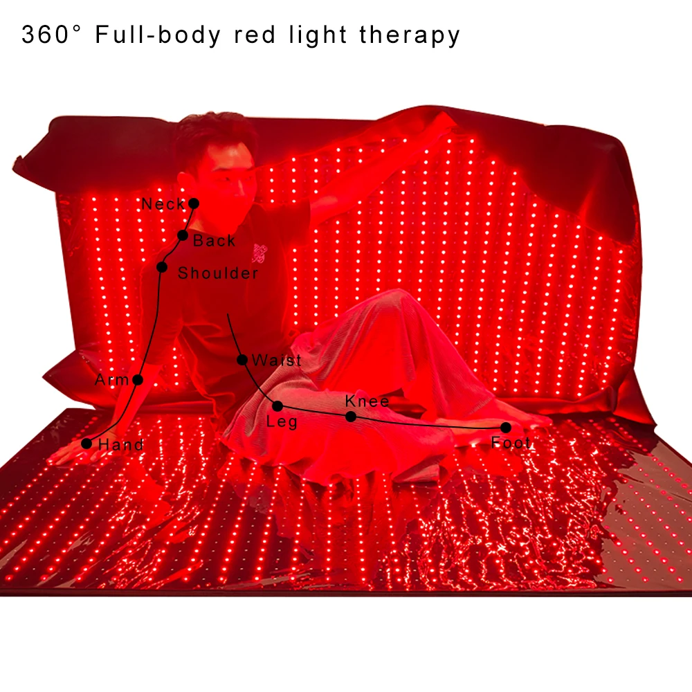 LEDEAST T2000A 2700PCS LED Chips Remission Muscle Strain Whole Body Pain Relief LED Light Therapy Sleeping Bag