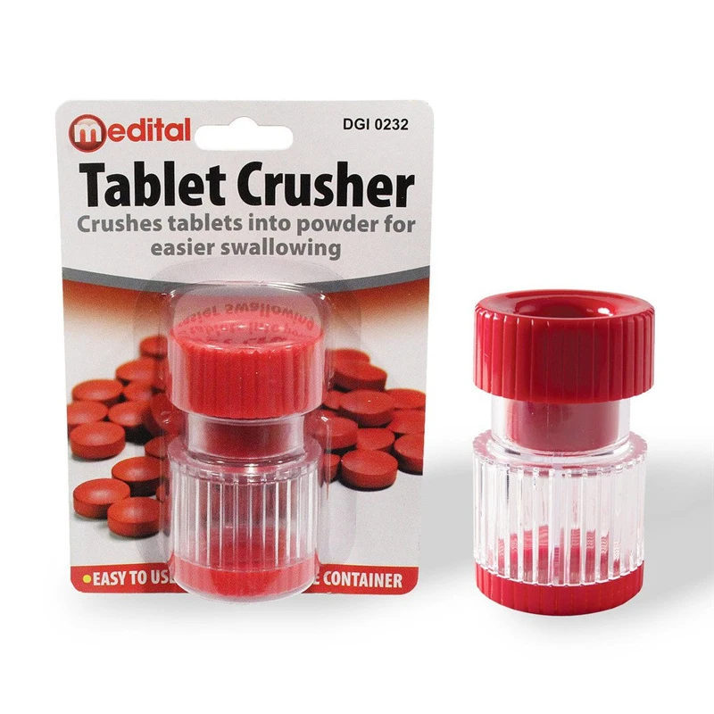 Портативный пластиковый шлифовальный станок мини-Полупрозрачный Круглый резак и разветвитель для таблеток