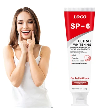 Ingredients containing probiotics reduce tartar remove bad breath sp-6 120g probiotic brightening whitening xylitol toothpaste