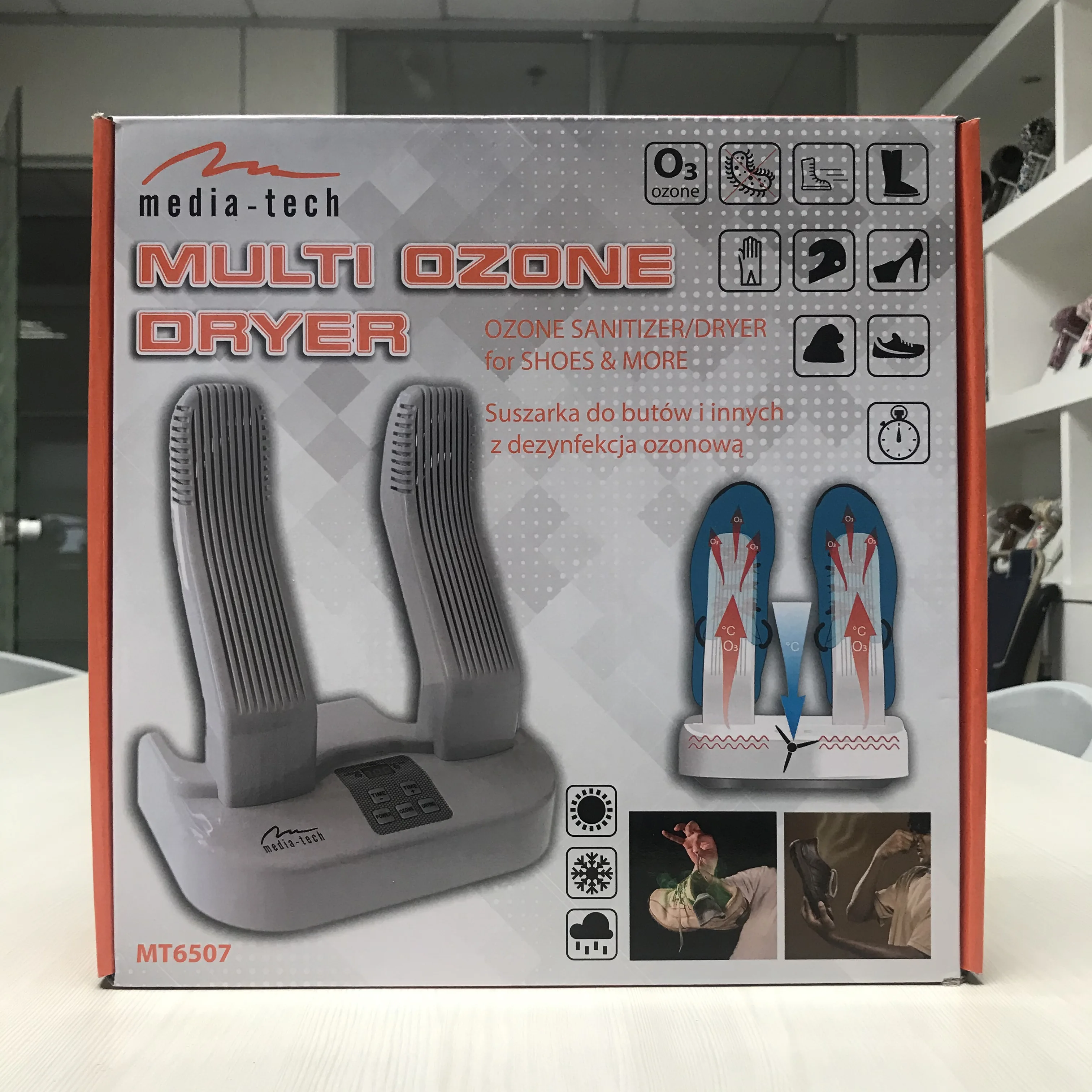 Electric Ozone Helmet Mitten Ski Boot Shoe Dryer With Timer Shoe