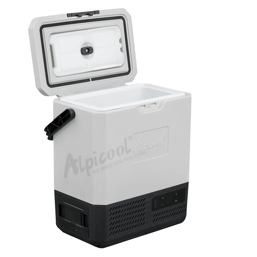 【なすべての】 Alpicool P8 8l Samllミニ冷蔵庫冷凍庫、ハンドルと屋外ポータブル冷蔵庫用バッテリー付き Buy Dc 12v Car Portable Fridge