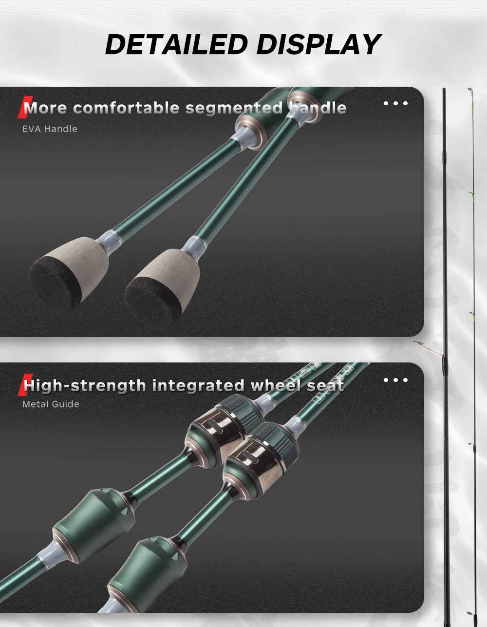 Lure Fishing Rod Carbon Fiber With Full Fuji Guide Ring Lure Fishing