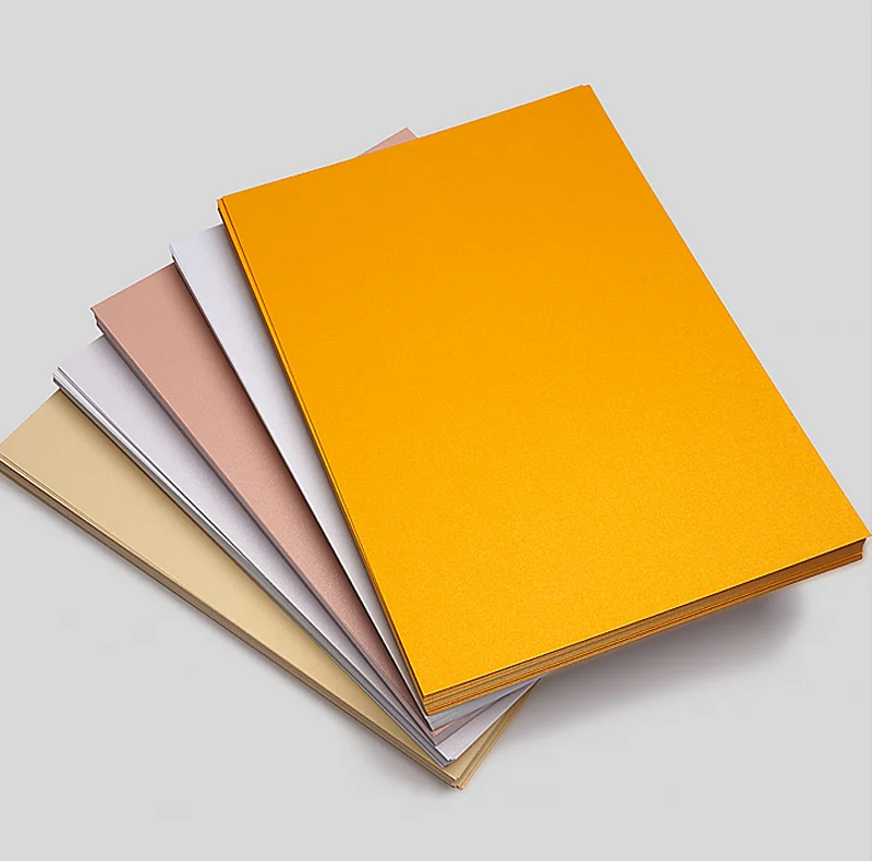 A3 A4 Assorted Color Pearl Card Paper Iridescent Wedding Invitation Card Wrapping Paper