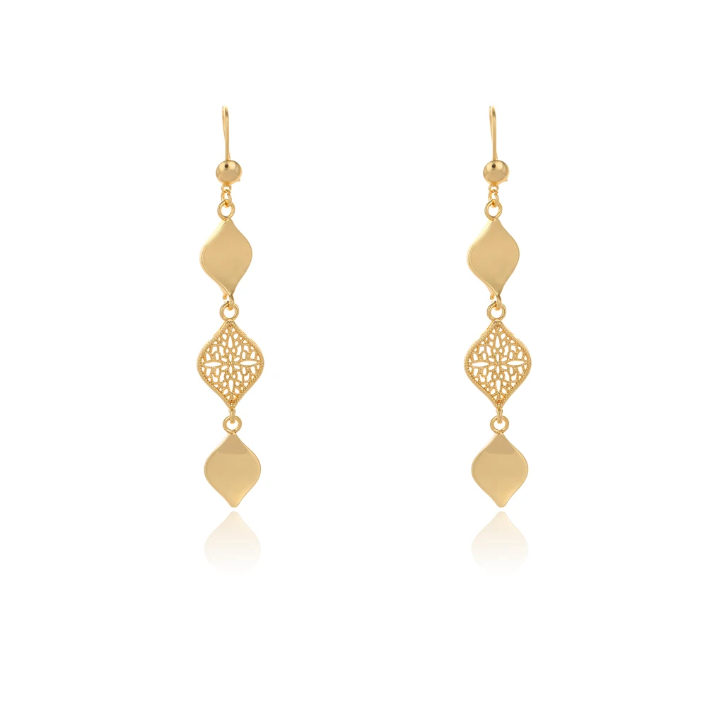 2021 אִיטַלְקִית 3 piece gold plated aaa cz jewelry sets for women