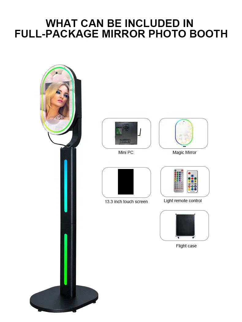 Touch Screen Magic Mirror Photo Booth For Sale Selfie Fotomation Station Portable Photo Booth