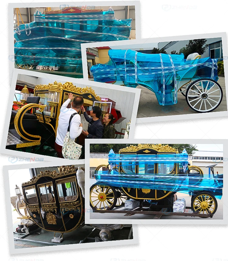 Special Transportation/Electric Sightseeing horse drawn  cart/Electric Pumpkin Horse drawn Carriage
