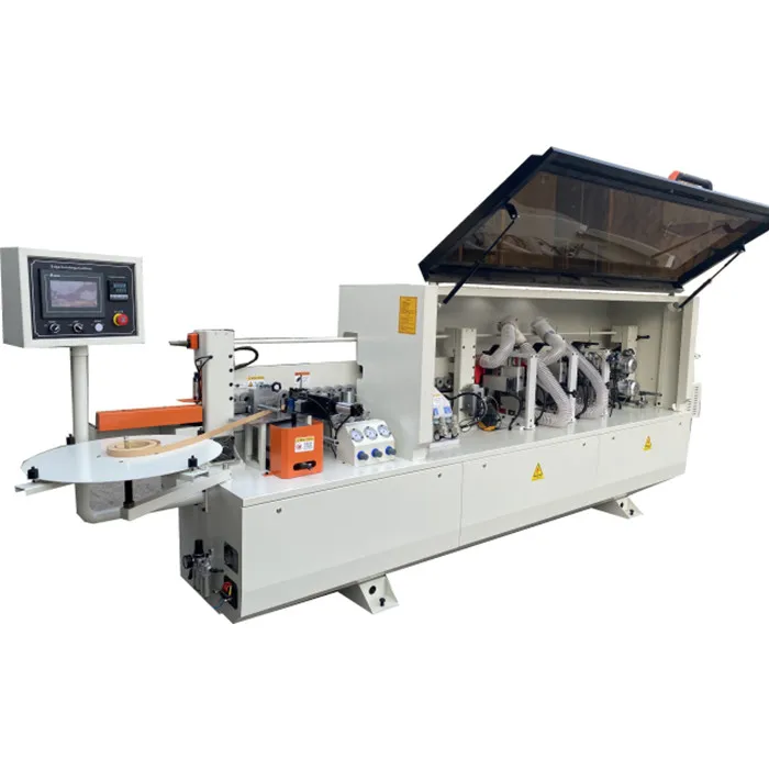 HYSEN Mf515c Edge Banding Machine with Double Trimming Scraping and Buffing Automatic Edge Banding Machine with Ce China Gluing