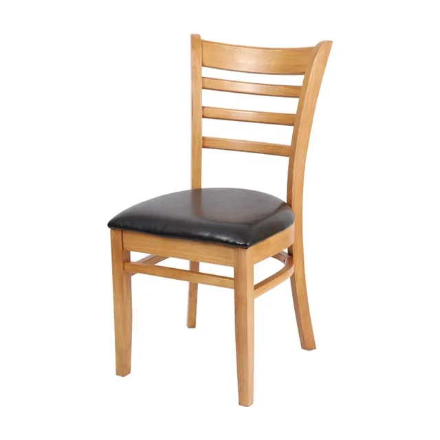 Modern Simple Solid Wood Dining Chair Soft Backrest Fashion Home Restaurant Table Chair Chinese Export Casual Chair  Use
