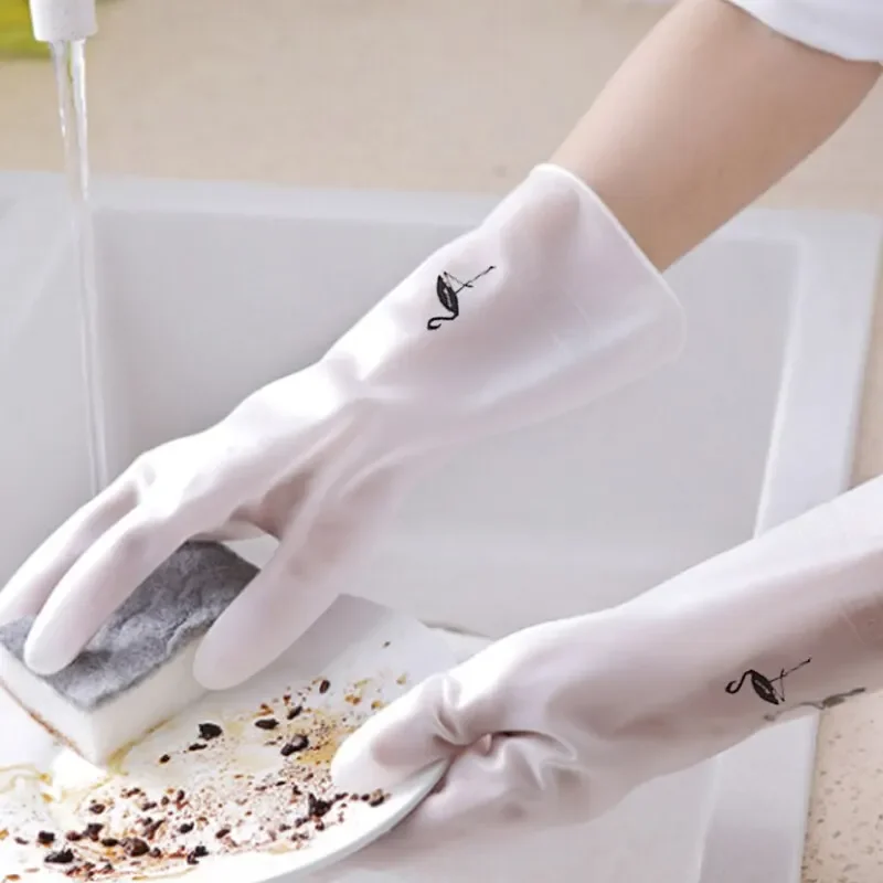 Medium Thick Household Dishwashing Gloves Non-Slip Kitchen
