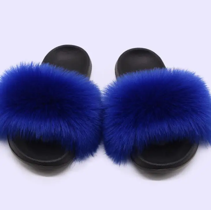 baby blue fur slides