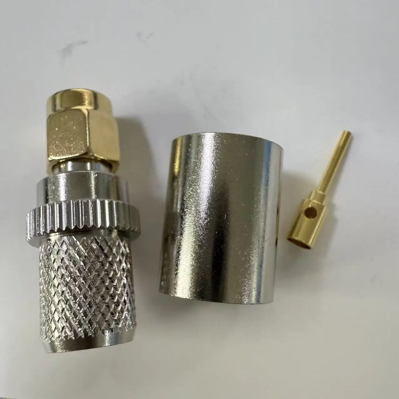 product factory price rp sma c j7 coaxial connector rp sma male connector crimp 400 rg8 rg213 cable communication-2
