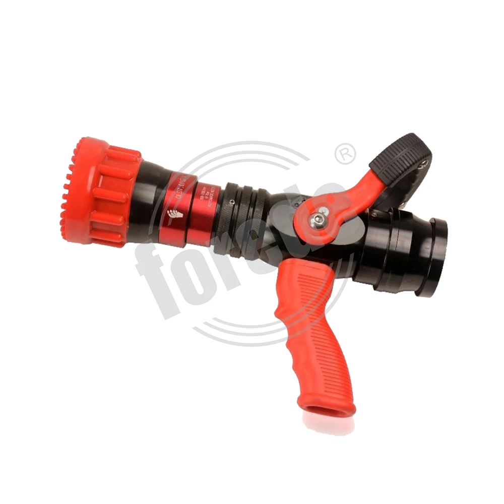 FOREDE 2 Inch DN50 NH 760LPM Automatic Flow Rate Aluminum Fire Hose Nozzle Gun