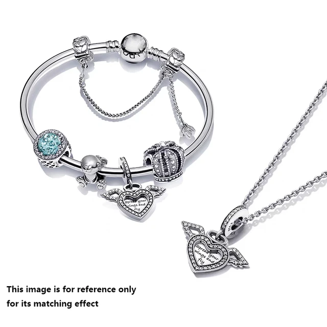 PandoraEF 925 Silver Adjustable Snake Chain Slider Bracelet Suitable for Women's Original Jewelry Diy Pendant Charm Bead
