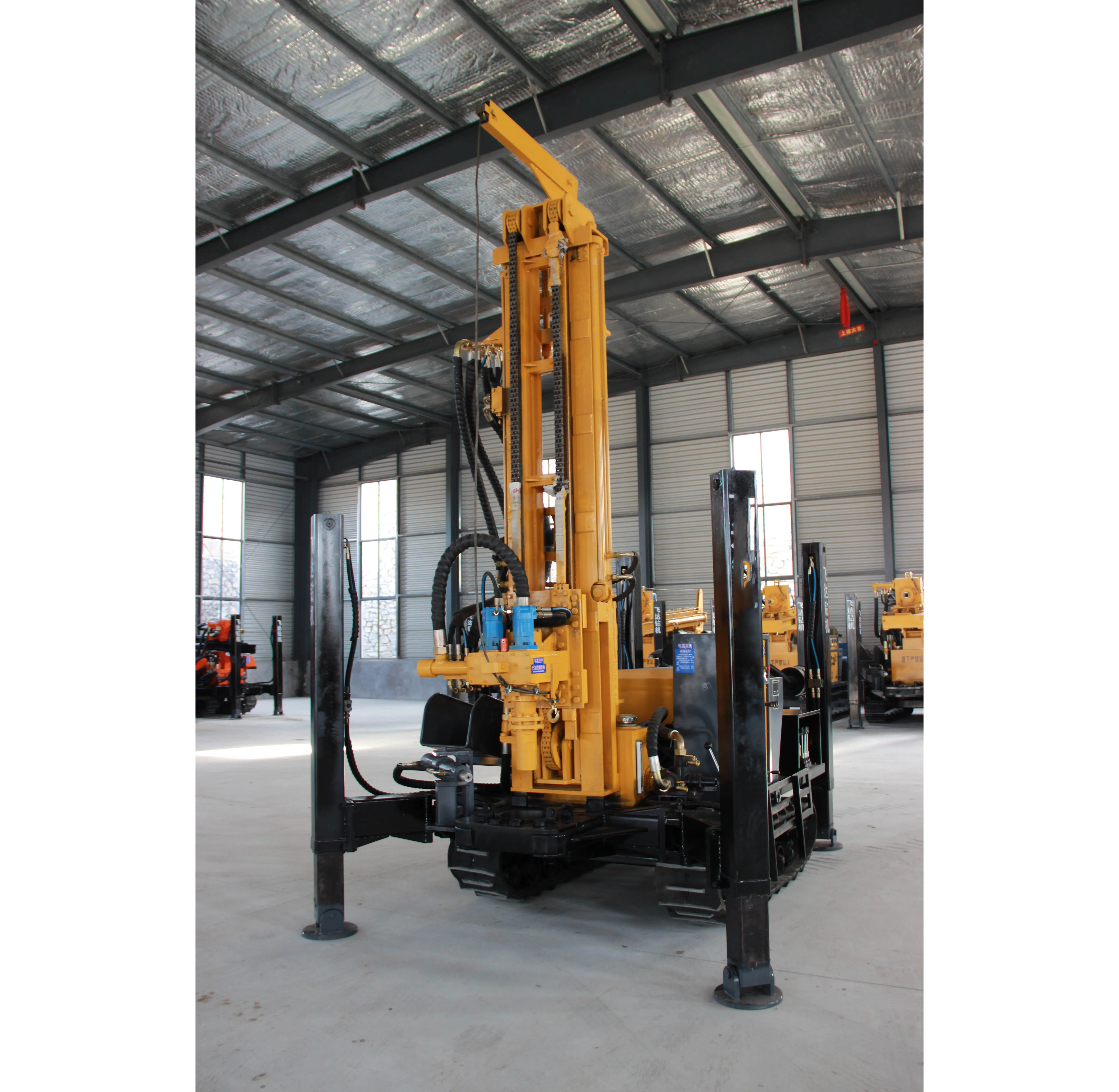 
 200 Meter Depth hydraulic diesel water well drill rig machine