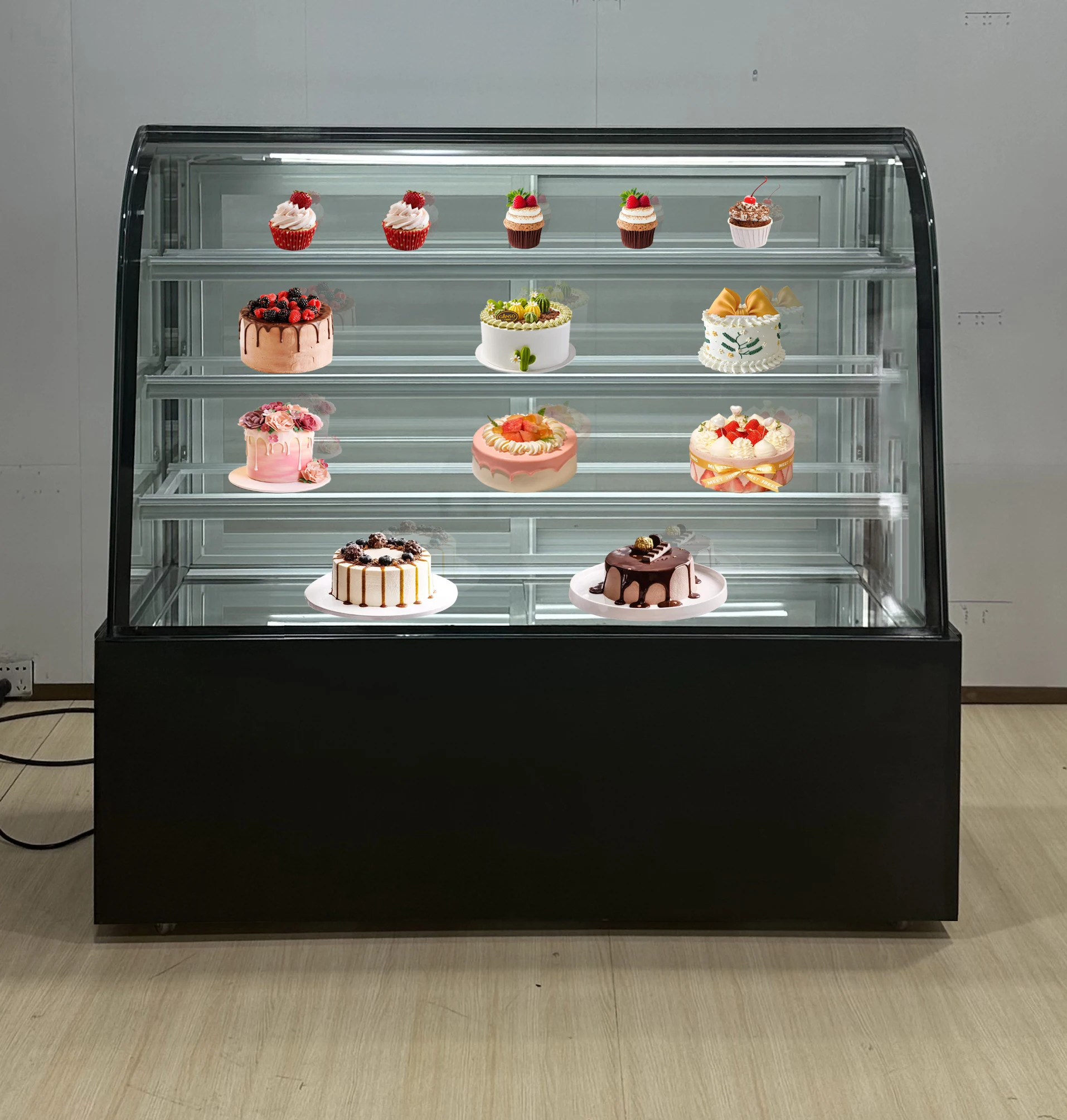 工場直販ケーキディスプレイショーケース業務用チラー空冷冷蔵庫ケーキ 