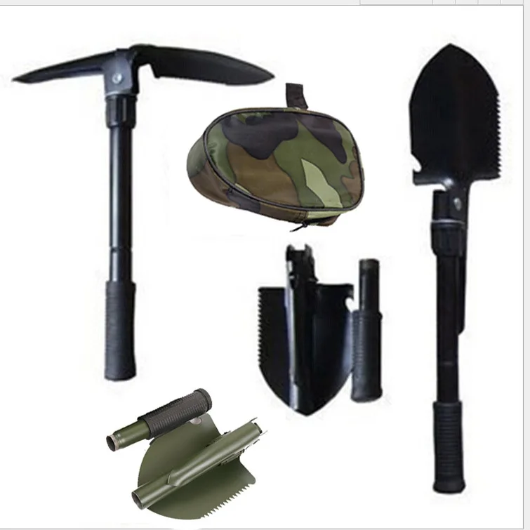Multi-function Folding Camping Shovel Military Tactical Emergency Survival Spade