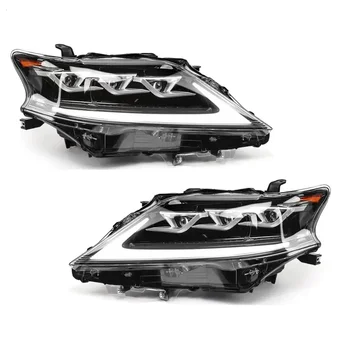 YBJ Car Accessories LED Single Eye Three Lens Headlight For Lexus RX270 RX350 RX450h 2012 2013 2014 2015 Black LED HEADLIGHT