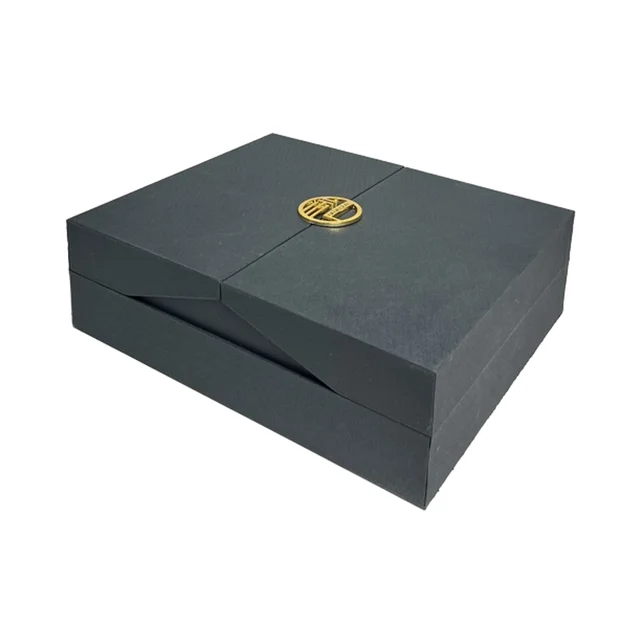 Hot sale  printed rigid creative design double doors open automatic lifting paper box surprise high appearance level gift box