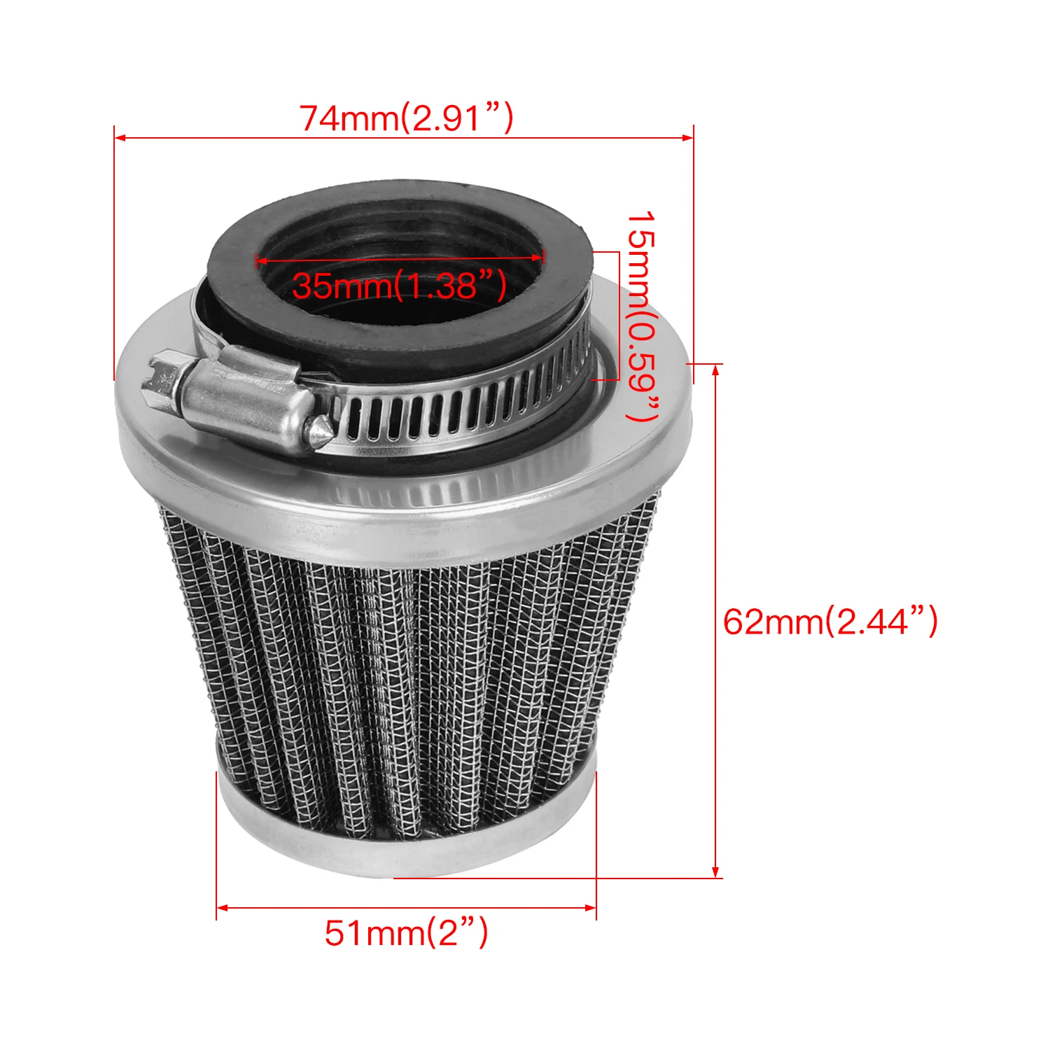 PZ19 19 мм карбюраторный кабельный дроссель 35 мм воздушный фильтр для SSR 110 125cc ATV Quad 4 Wheeler Pit Bike Go Kart Cart детали мопеда