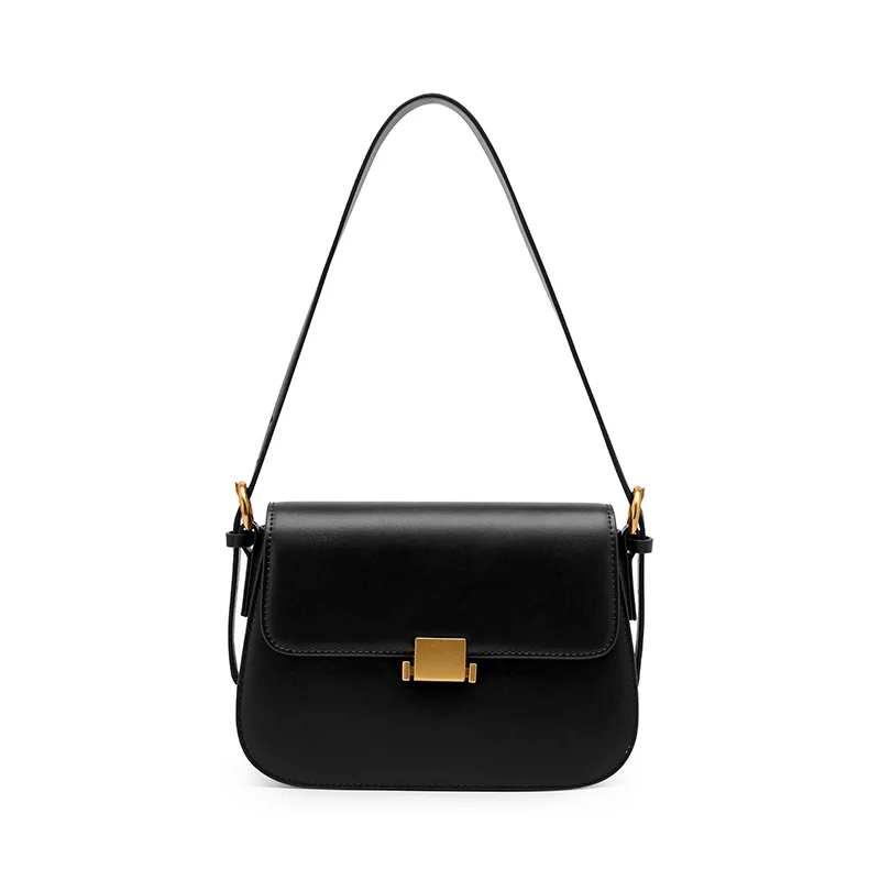 Customize Design High Quality Leather Crossbody Cross Body Lady Shoulder Underarm Bag for Women’s Leather Saddle Bags