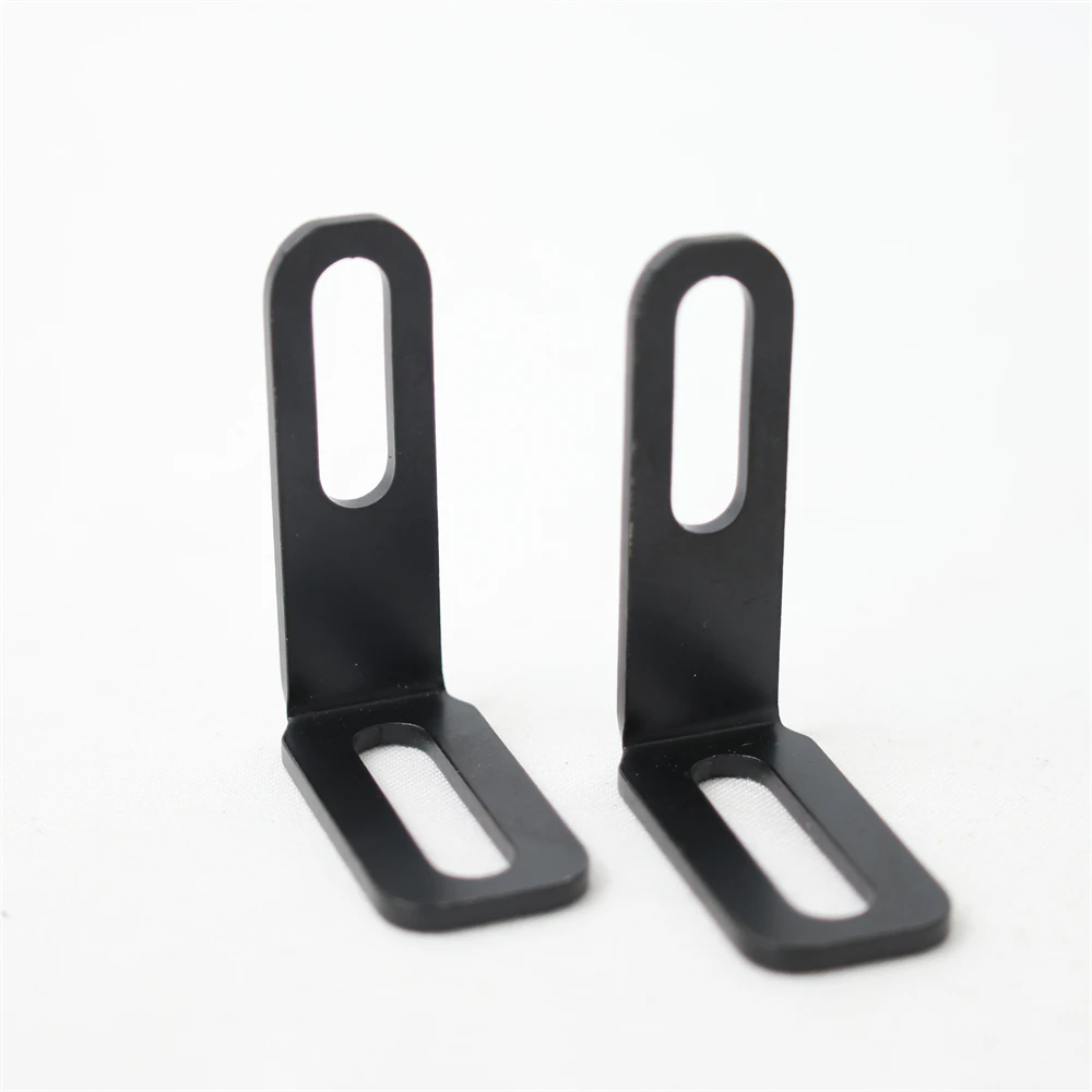 product universal motorcycle spotlight adjustment long hole double head 90 degree angle fixer connector l bracket angle iron piece-1