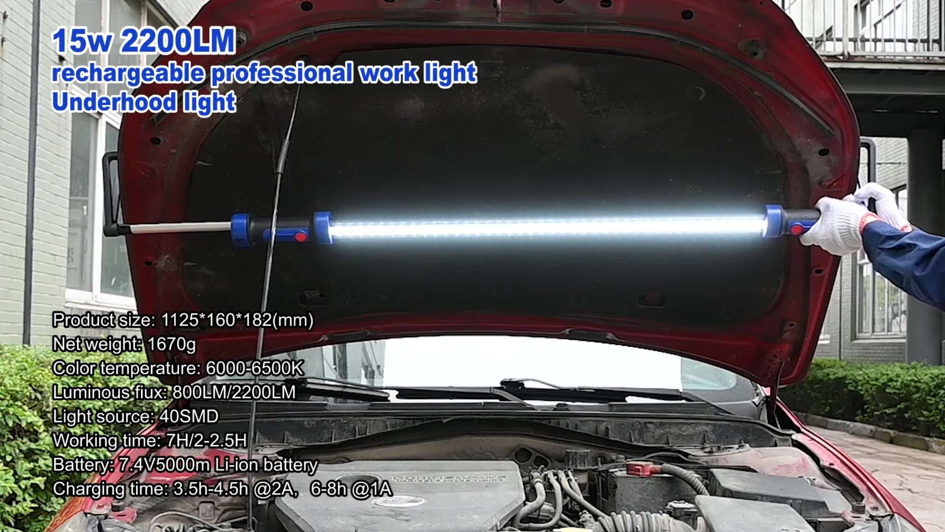 Car Battery Clamp Under Hood Work Light,Under Led Inspection