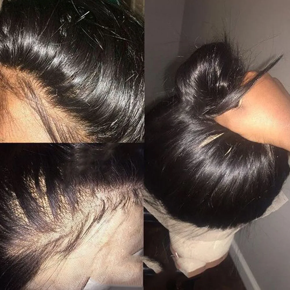 Peruvian Lace Front Wigs HD Full Swiss Lace Human Hair Wig For Black Women Glueless Cuticle Aligned Lace Frontal Wigs