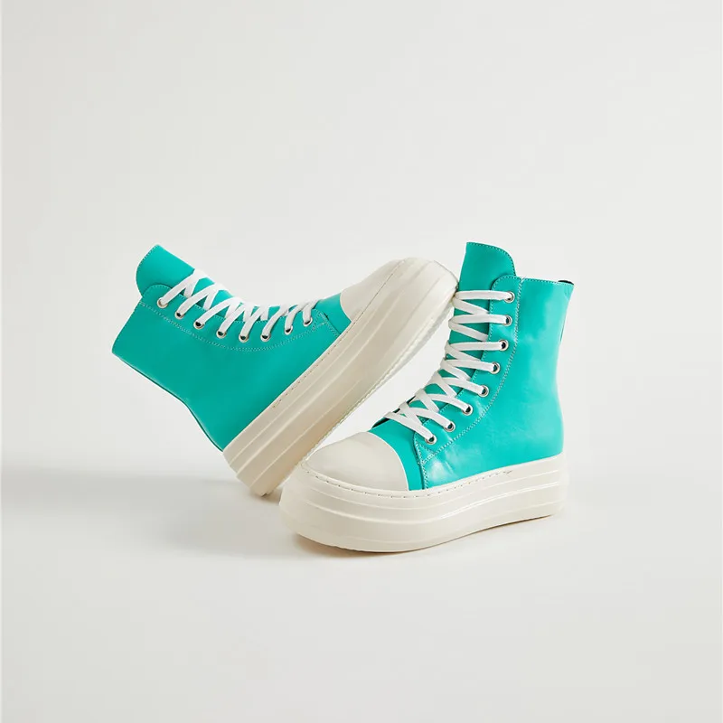 Custom LOGO Designers 2023 Large Eyelets Flat Trainers Shoes Ladies Wide Lace Winter Boots Women's High-top Ankle Casual Sneaker