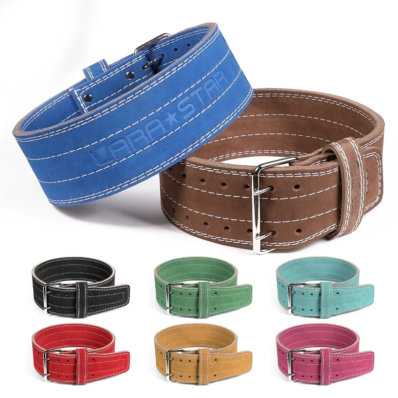 2023 Custom Logo Leather Belts Weight Lifting Gym Equipment Fitness Women Fitness Bodybuilding