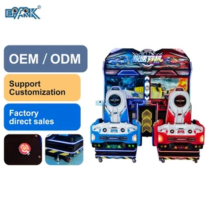 43 Inch Speed Crossing Racing Simulator Game Machine 2-Player Arcade Coin-Operated for Parent-Child Play Metal Construction for