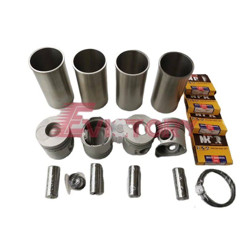 For DOOSAN DAEWOO Engine Parts DB33 DB33A Piston Ring Liner Overhaul Kit Excavator Spare Parts