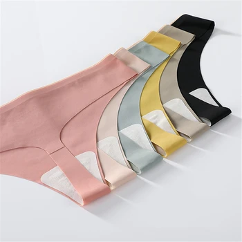 Sexy Woman G-string Ice Silk Thongs Female Underwear Dropshipping 3 Pcs/set Seamless Sports Panties