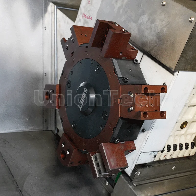 UnionTech TCK56 TCK63 Horizontal CNC Lathes with Slant Bed Turning and Milling for Composite Metal Processing