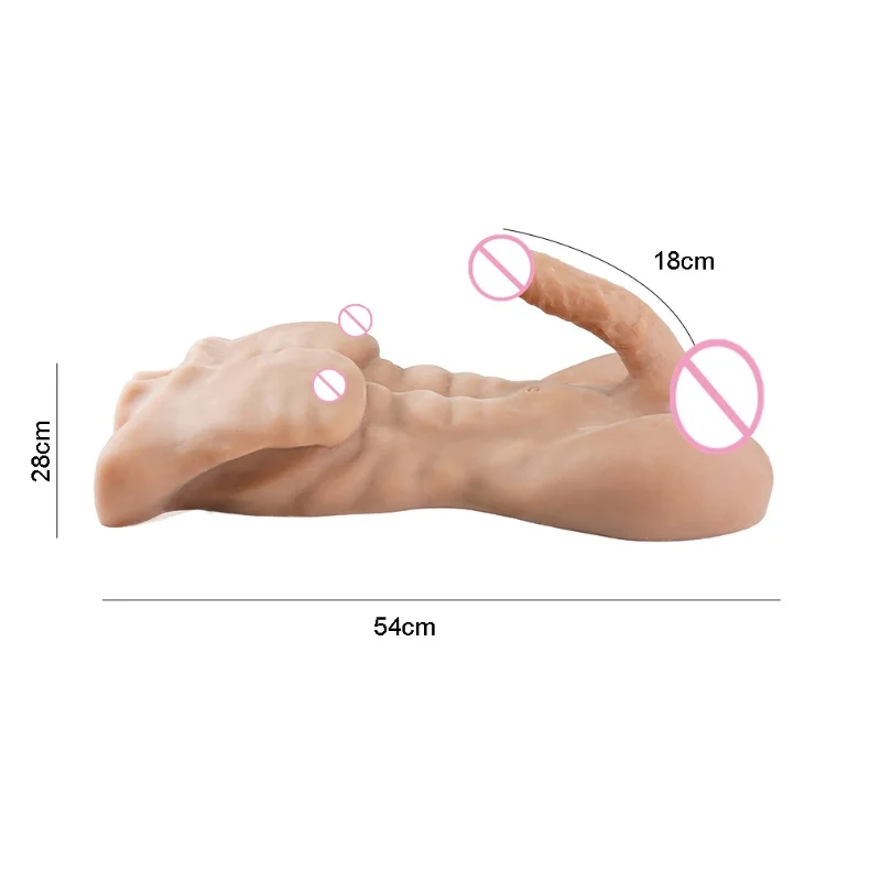 flat chested young sex doll Man Half Body Sex Doll 4.5kg main image 1