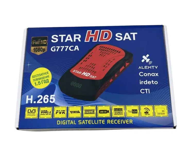 DVB-S2 Mini Set Top Box Advanced Satellite Receiver H.265 IKS IPTV YOUTUBE  Sports Action Movie Cartoon Card