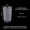 500U matte injection molded cup