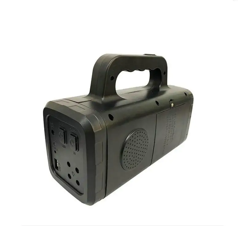Portable Solar Lighting System Kit Complete with 3 Bulbs USB MP3 MF Radio Solar Energy Emergency Lights  10 in 1 Charge Cable