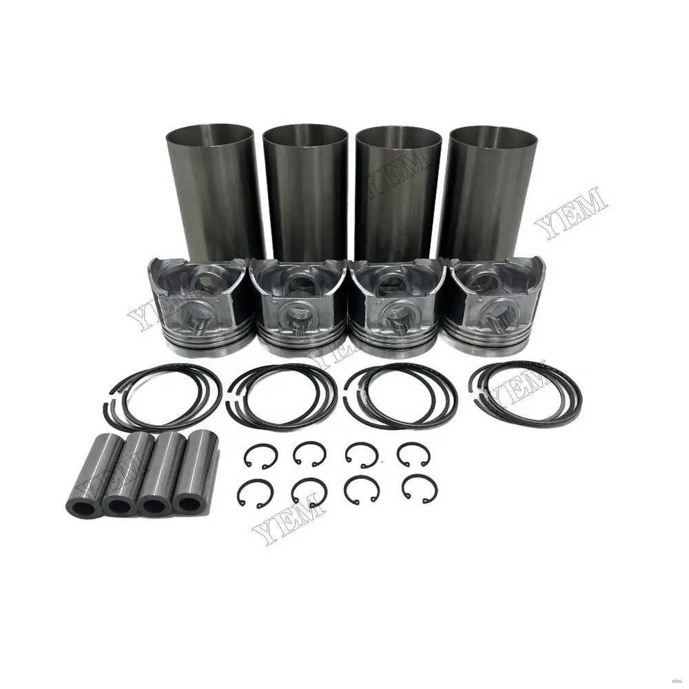 V3800 Piston With Rings Liner Set for Kubota Bobcat S300 S220 S250 T300 T22503
