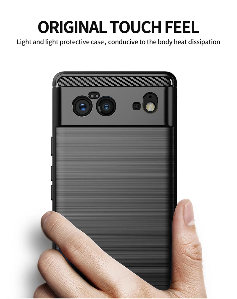 For Google Pixel 6 case Carbon Fiber Soft TPU Mobile Phone Case for Google Pixel 6 Pro ultra Back Cover