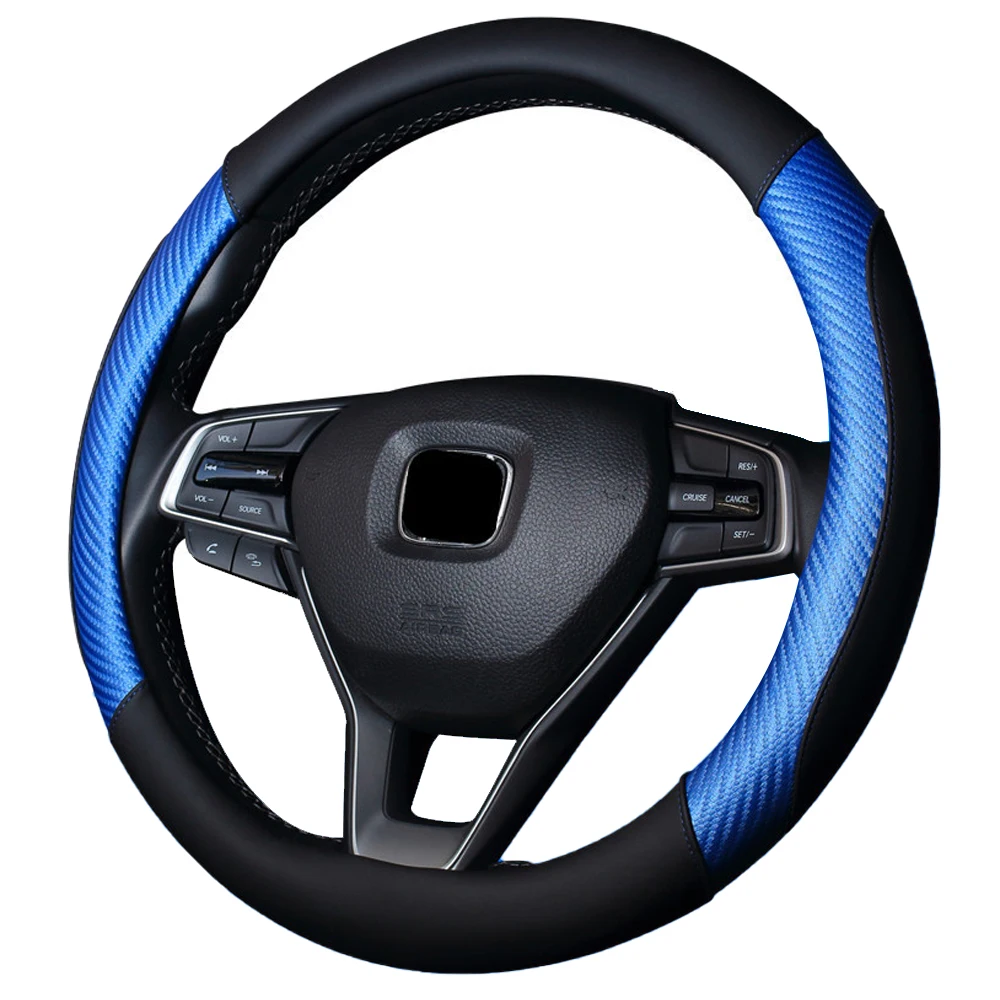 Кожаный чехол на руль автомобиля подходит для большинства транспортных средств нескользящий