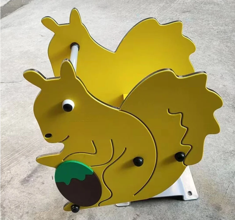 Cartoon Shape Children's Spring Trojan High Quality Outdoor Children's Rocking Chair Is Applied in Park Community Playground
