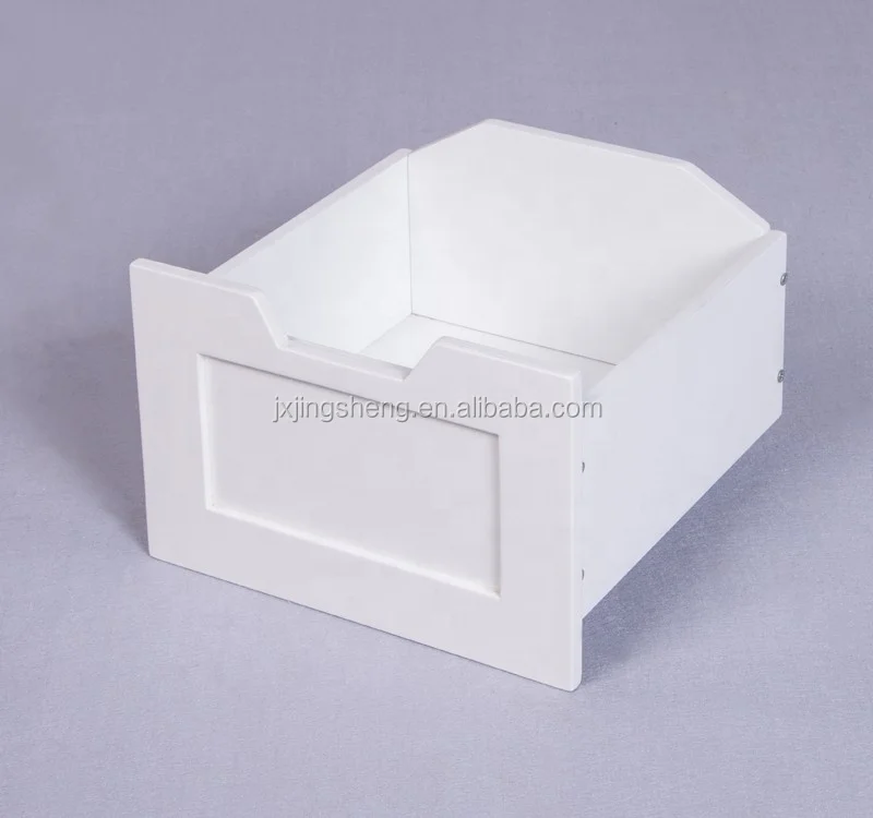 Eco-friendly Solid Wood White MDF Bathroom Cabinet with 4 Drawers for