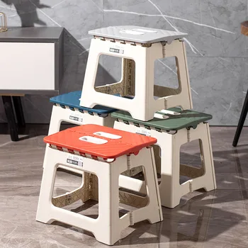 Modern Design Portable Plastic Foldable Chair for School Hospital Villa Factory Price Folding Retractable Stool for Camping