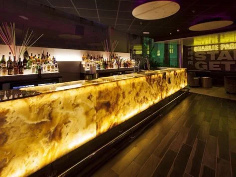 Marble Cocktail Bar Counter Whisky Beer Bar Counter Design Customized Restaurant Bar Counter
