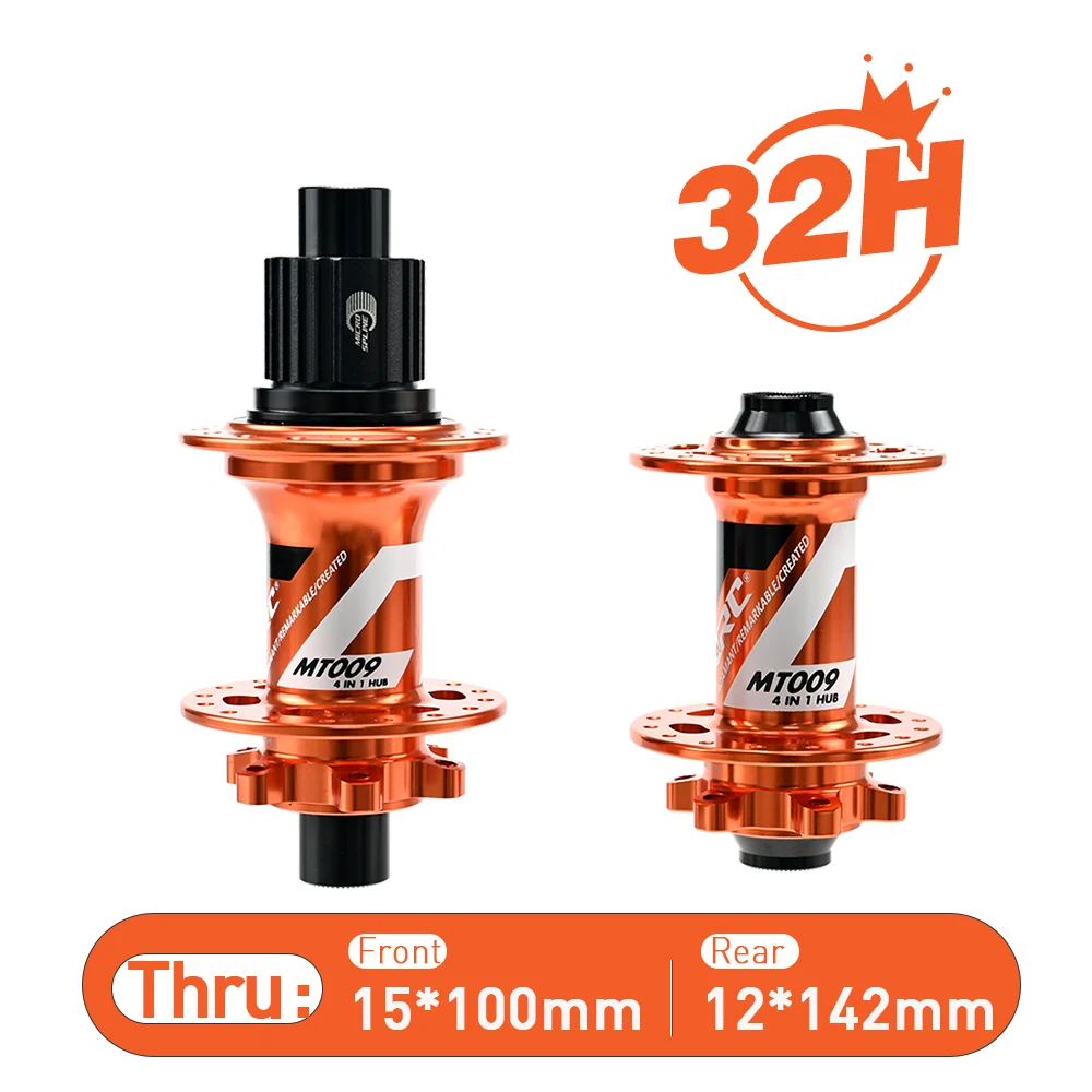 MT-009F/R オレンジ/パープル XD 12S 32H マウンテンバイクハブ